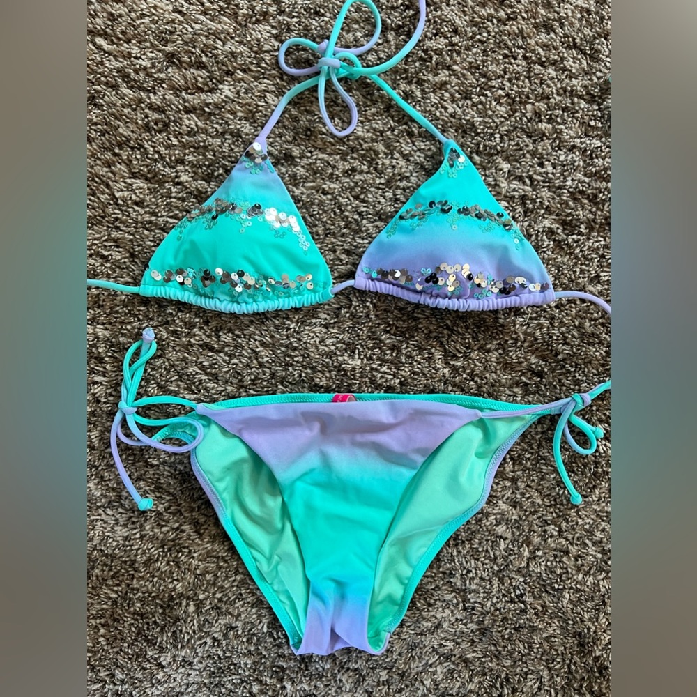 Victoria Secret Triangle Bikini Swimsuit Mermaid